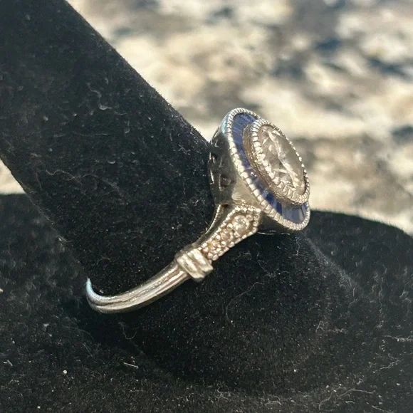 Contessa Di Capri Sterling Silver Ring SIZE 7 - Picture 9 of 9